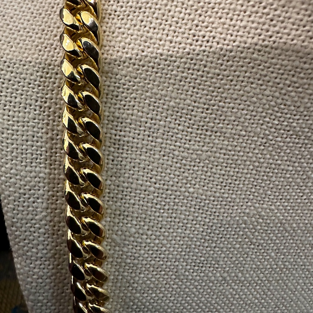 10kt gold miami cuban 24inches